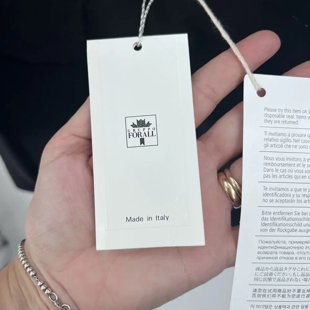 Pal Zileri Black 100% Wool Double Breasted Sport Coat Suit Blazer Mens 54 R - Picture 6 of 13